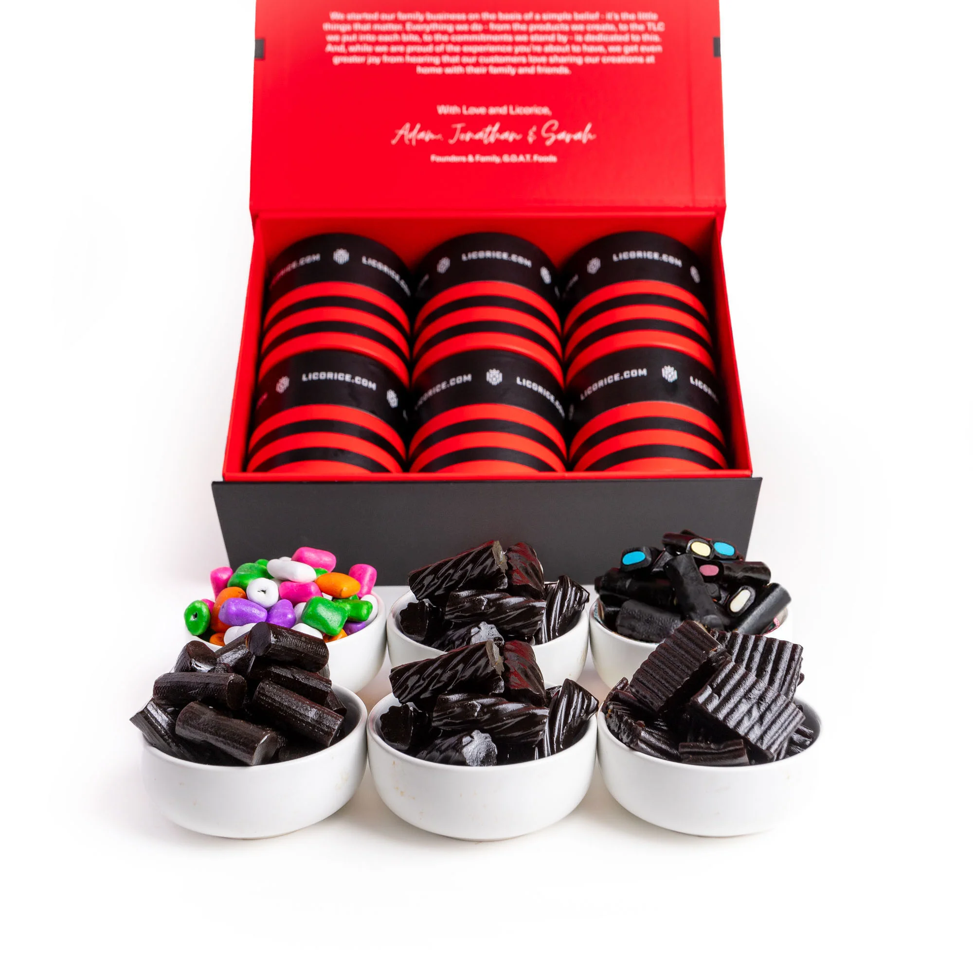 Black Licorice Sampler 6 Gift Box