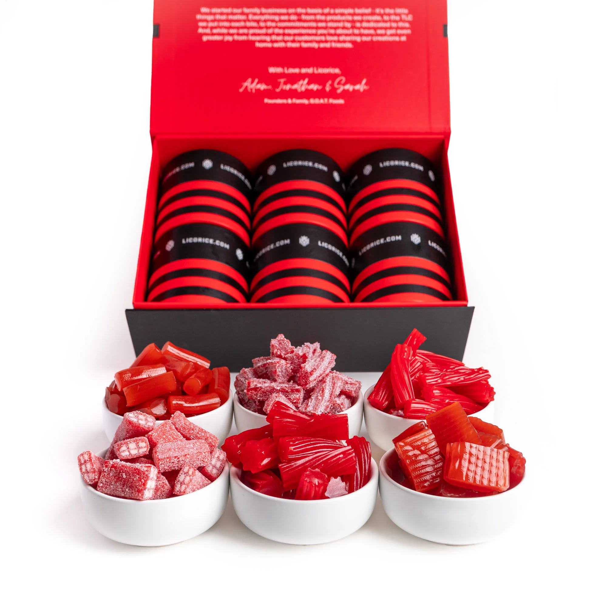Red Licorice Sampler 6 Gift Box