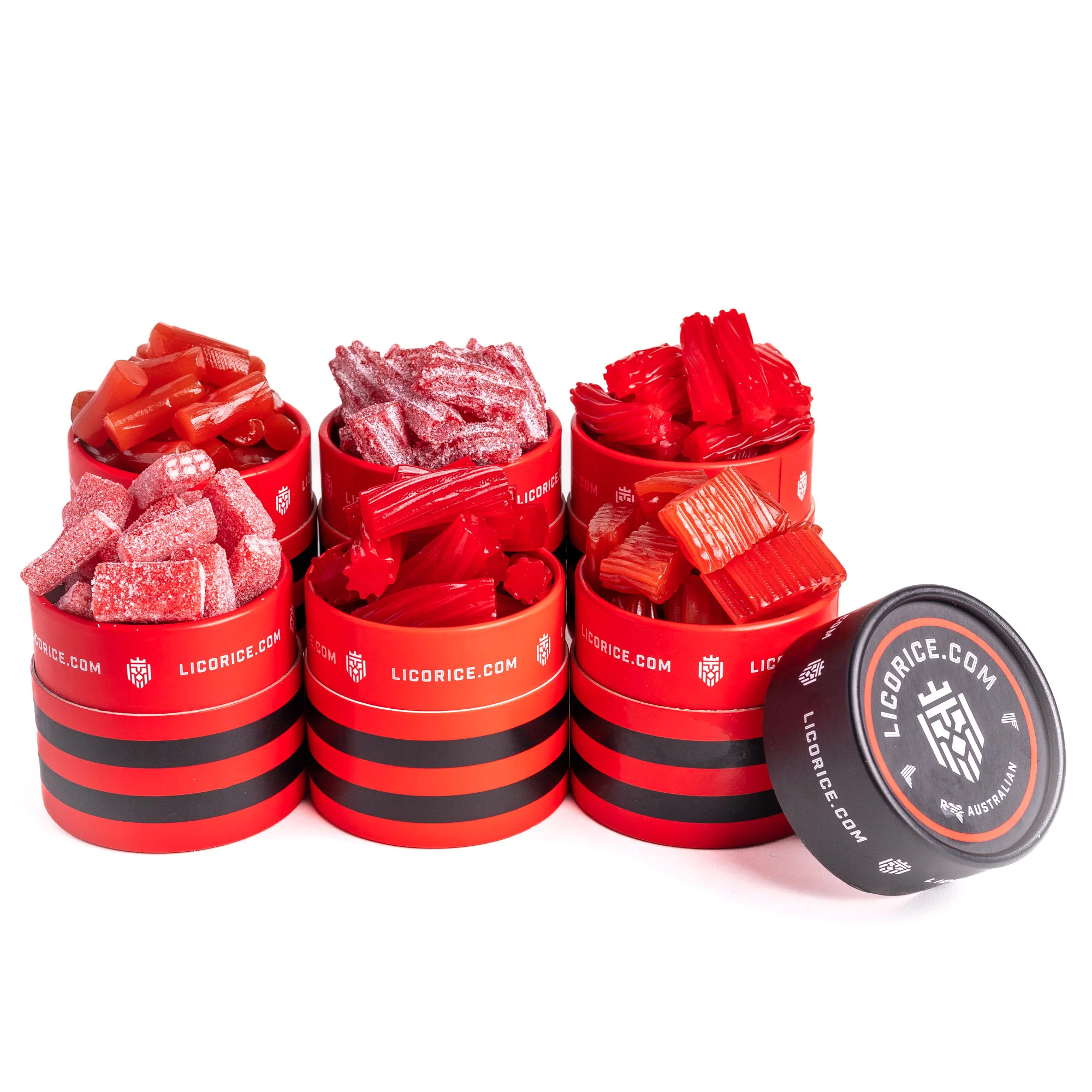 Red Licorice Sampler 6 Gift Box - Image 3
